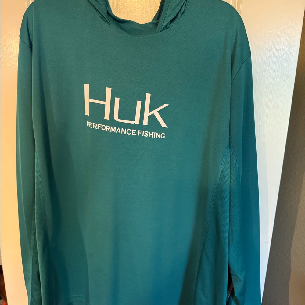 Huk Teal Performance Hoodie